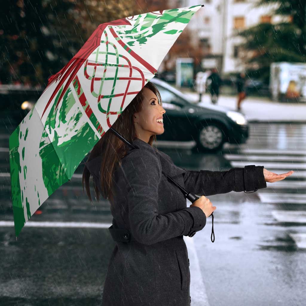 Wales Cymru Am Byth Umbrella Celtic Dragon Triskelion - Wonder Print Shop