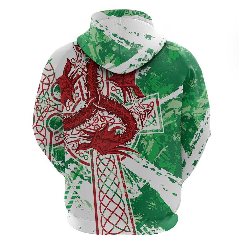 Wales Cymru Am Byth Zip Hoodie Celtic Dragon Triskelion - Wonder Print Shop