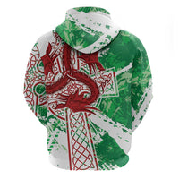 Wales Cymru Am Byth Zip Hoodie Celtic Dragon Triskelion - Wonder Print Shop