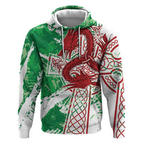 Wales Cymru Am Byth Zip Hoodie Celtic Dragon Triskelion - Wonder Print Shop