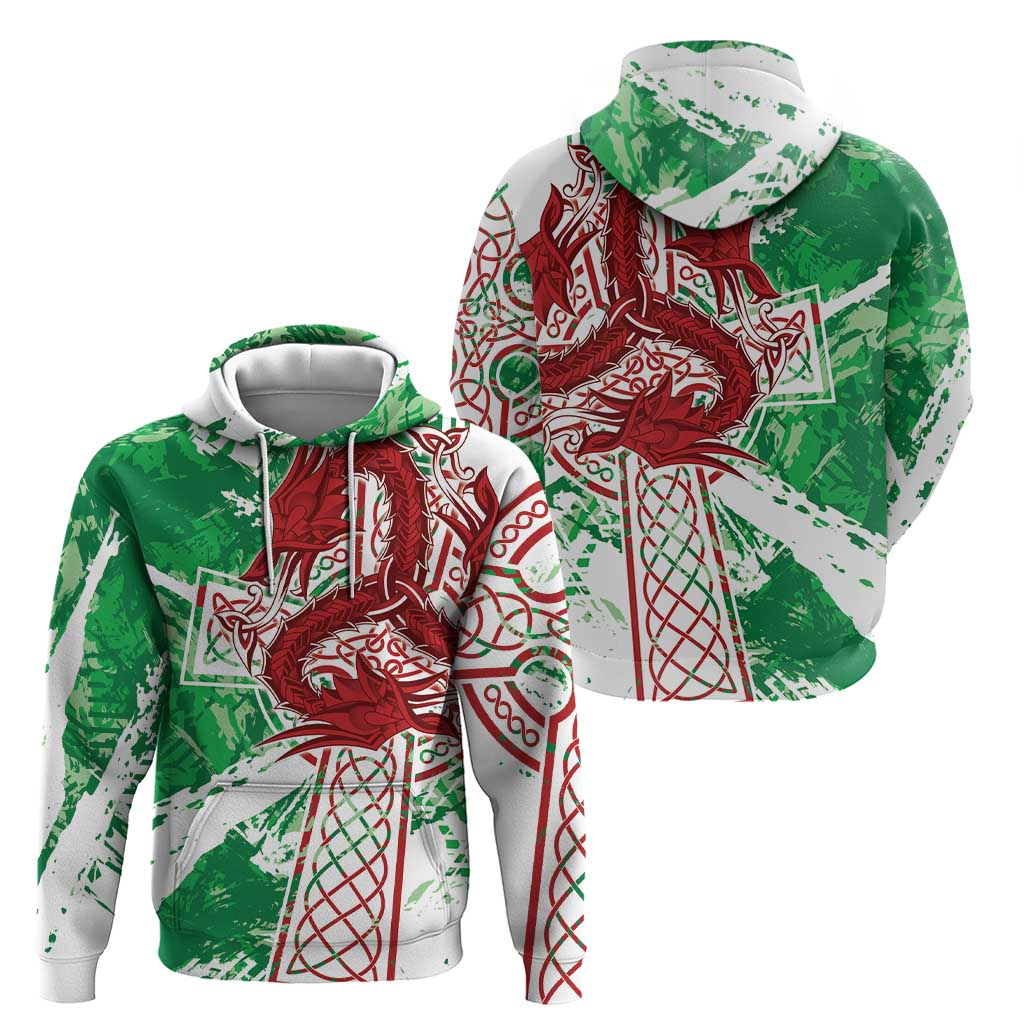 Wales Cymru Am Byth Zip Hoodie Celtic Dragon Triskelion - Wonder Print Shop