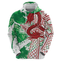 Wales Cymru Am Byth Zip Hoodie Celtic Dragon Triskelion - Wonder Print Shop