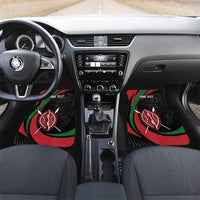 Kenya Mashujaa Day Personalized Car Mats Lion Warrior with Masai Shield LT7 - Wonder Print Shop