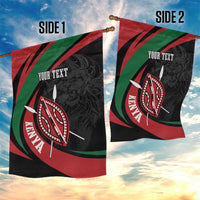 Kenya Mashujaa Day Personalized Garden Flag Lion Warrior with Masai Shield - Wonder Print Shop