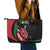 Kenya Mashujaa Day Personalized Leather Tote Bag Lion Warrior with Masai Shield - Wonder Print Shop
