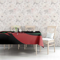 Kenya Mashujaa Day Personalized Tablecloth Lion Warrior with Masai Shield - Wonder Print Shop