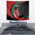 Kenya Mashujaa Day Personalized Tapestry Lion Warrior with Masai Shield - Wonder Print Shop