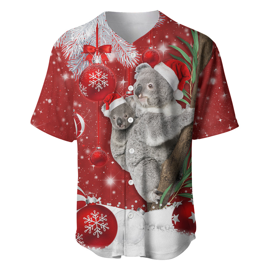 Australia Christmas Baseball Jersey Santa Koala Ver02 LT7 - Wonder Print Shop