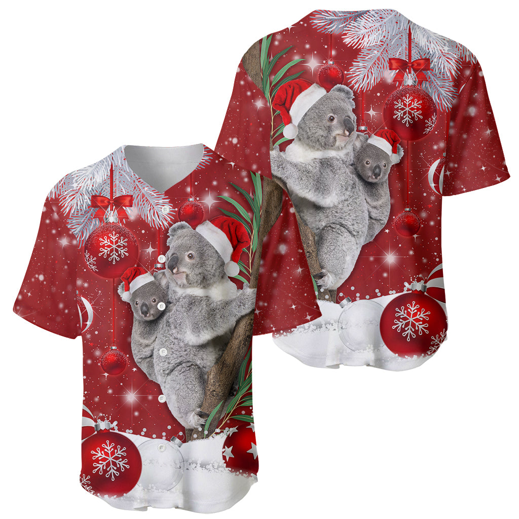 Australia Christmas Baseball Jersey Santa Koala Ver02 LT7 - Wonder Print Shop