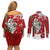 Australia Christmas Couples Matching Off Shoulder Short Dress and Long Sleeve Button Shirt Santa Koala Ver02 LT7 - Wonder Print Shop