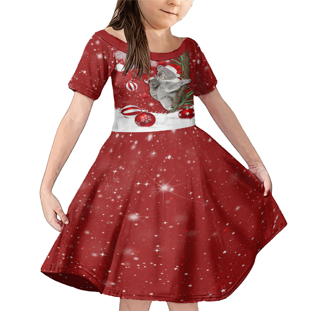 Australia Christmas Family Matching Mermaid Dress and Hawaiian Shirt Santa Koala Ver02 LT7 - Wonder Print Shop