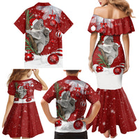 Australia Christmas Family Matching Mermaid Dress and Hawaiian Shirt Santa Koala Ver02 LT7 - Wonder Print Shop