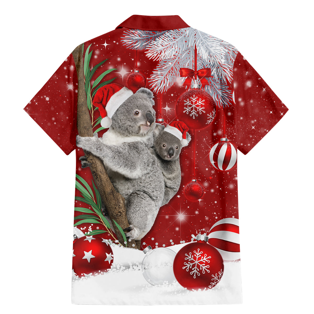 Australia Christmas Family Matching Mermaid Dress and Hawaiian Shirt Santa Koala Ver02 LT7 - Wonder Print Shop