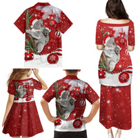 Australia Christmas Family Matching Puletasi Dress and Hawaiian Shirt Santa Koala Ver02 - Wonder Print Shop