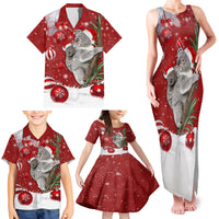 Australia Christmas Family Matching Tank Maxi Dress and Hawaiian Shirt Santa Koala Ver02 - Wonder Print Shop