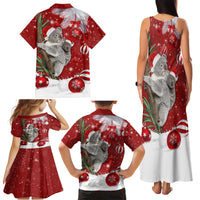 Australia Christmas Family Matching Tank Maxi Dress and Hawaiian Shirt Santa Koala Ver02 - Wonder Print Shop