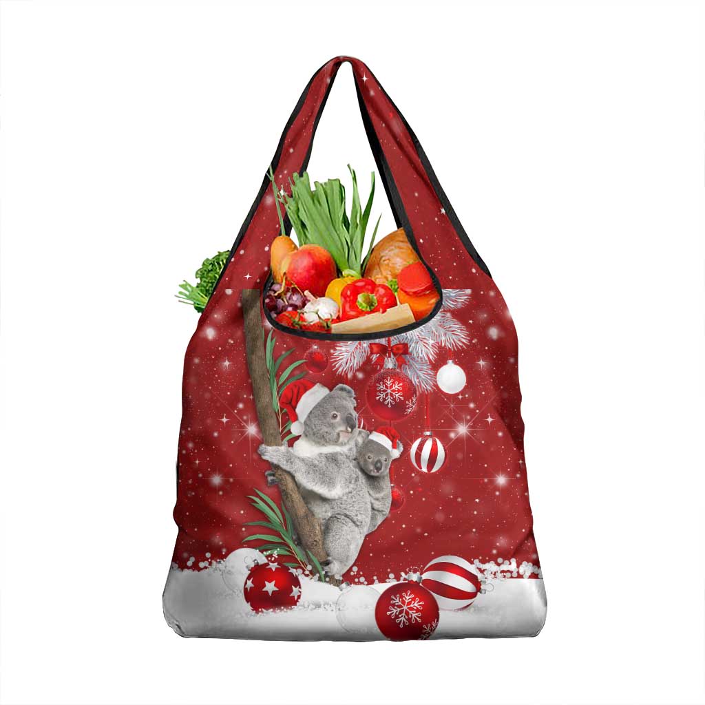 Australia Christmas Grocery Bag Santa Koala Ver02