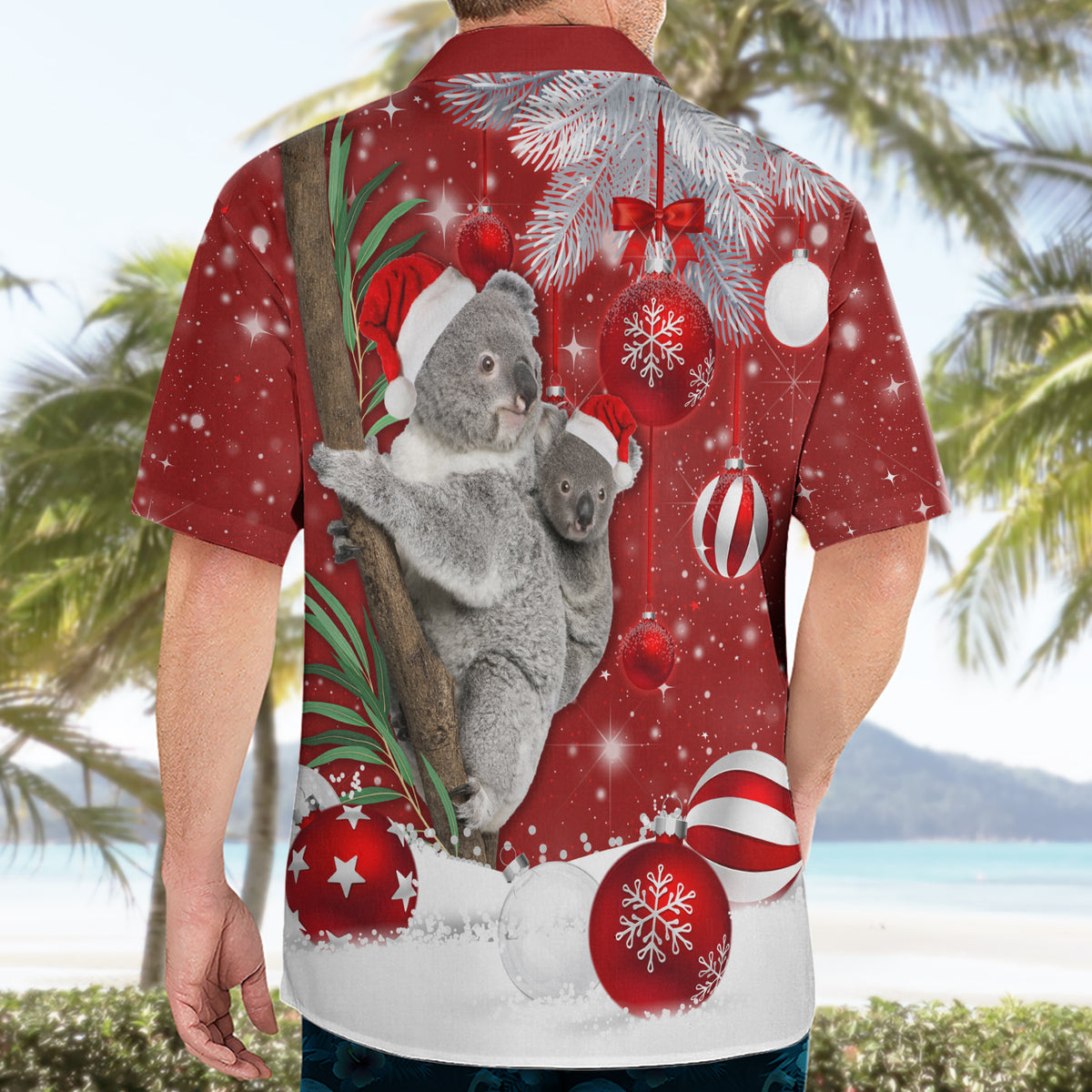 Australia Christmas Hawaiian Shirt Santa Koala Ver02 - Wonder Print Shop