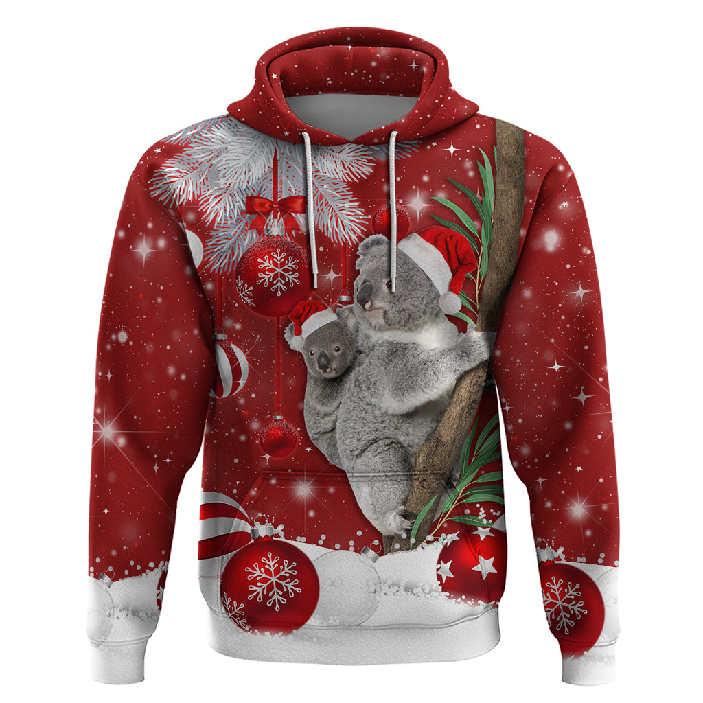 Australia Christmas Hoodie Santa Koala Ver02 - Wonder Print Shop