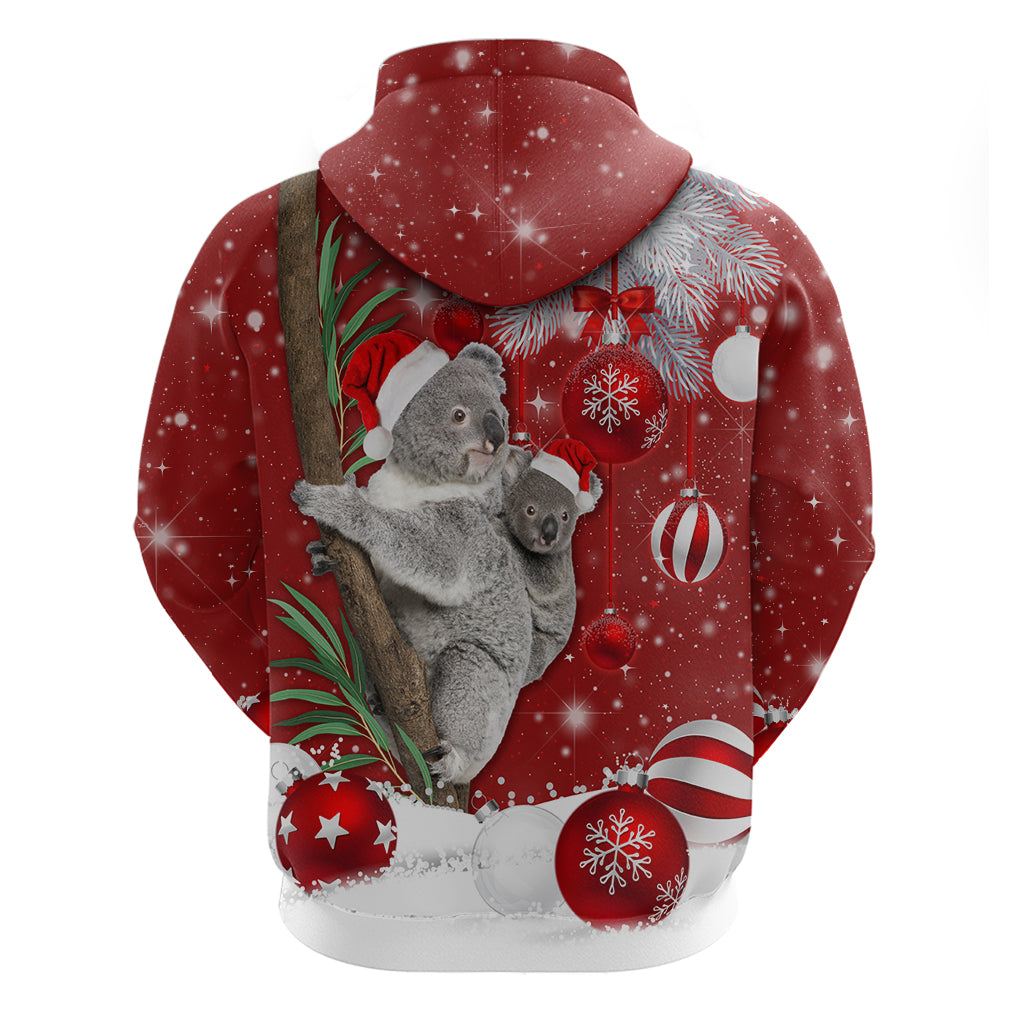 Australia Christmas Hoodie Santa Koala Ver02 - Wonder Print Shop