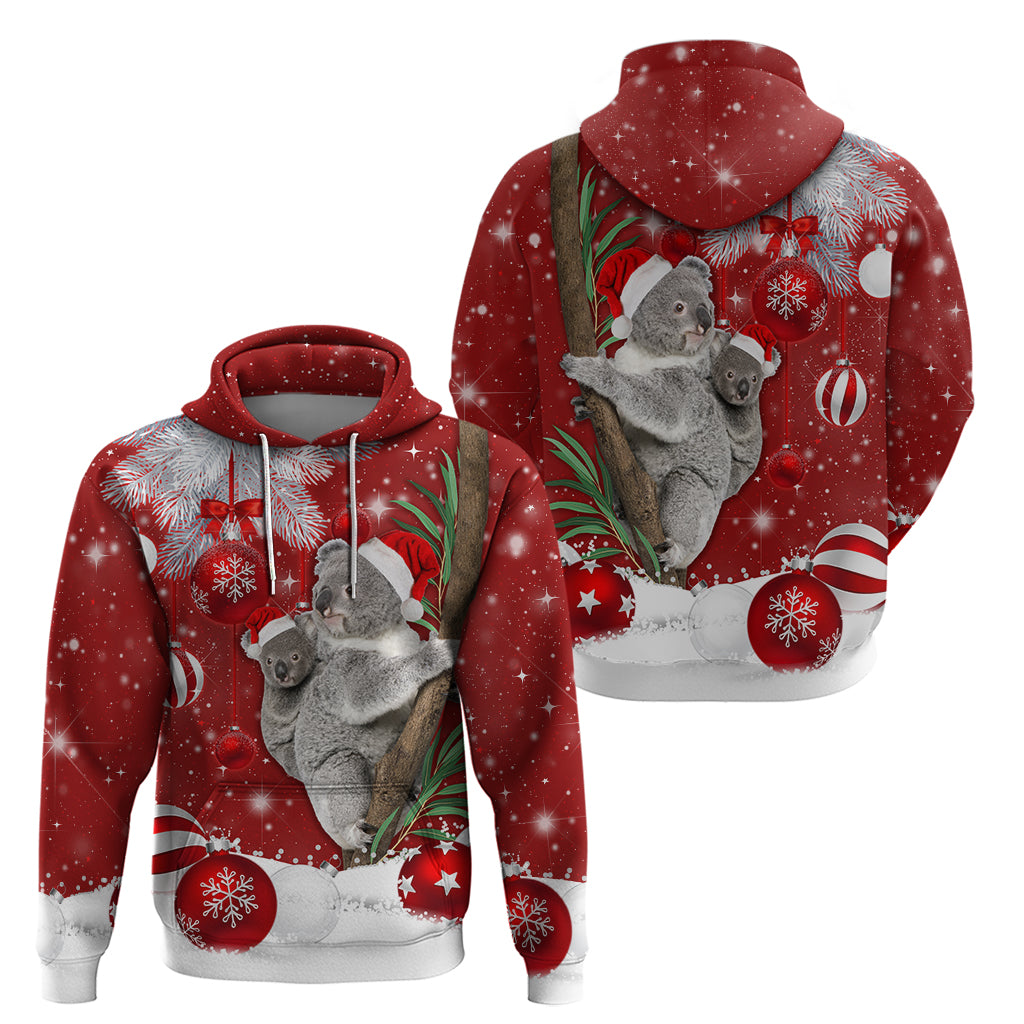 Australia Christmas Hoodie Santa Koala Ver02 - Wonder Print Shop