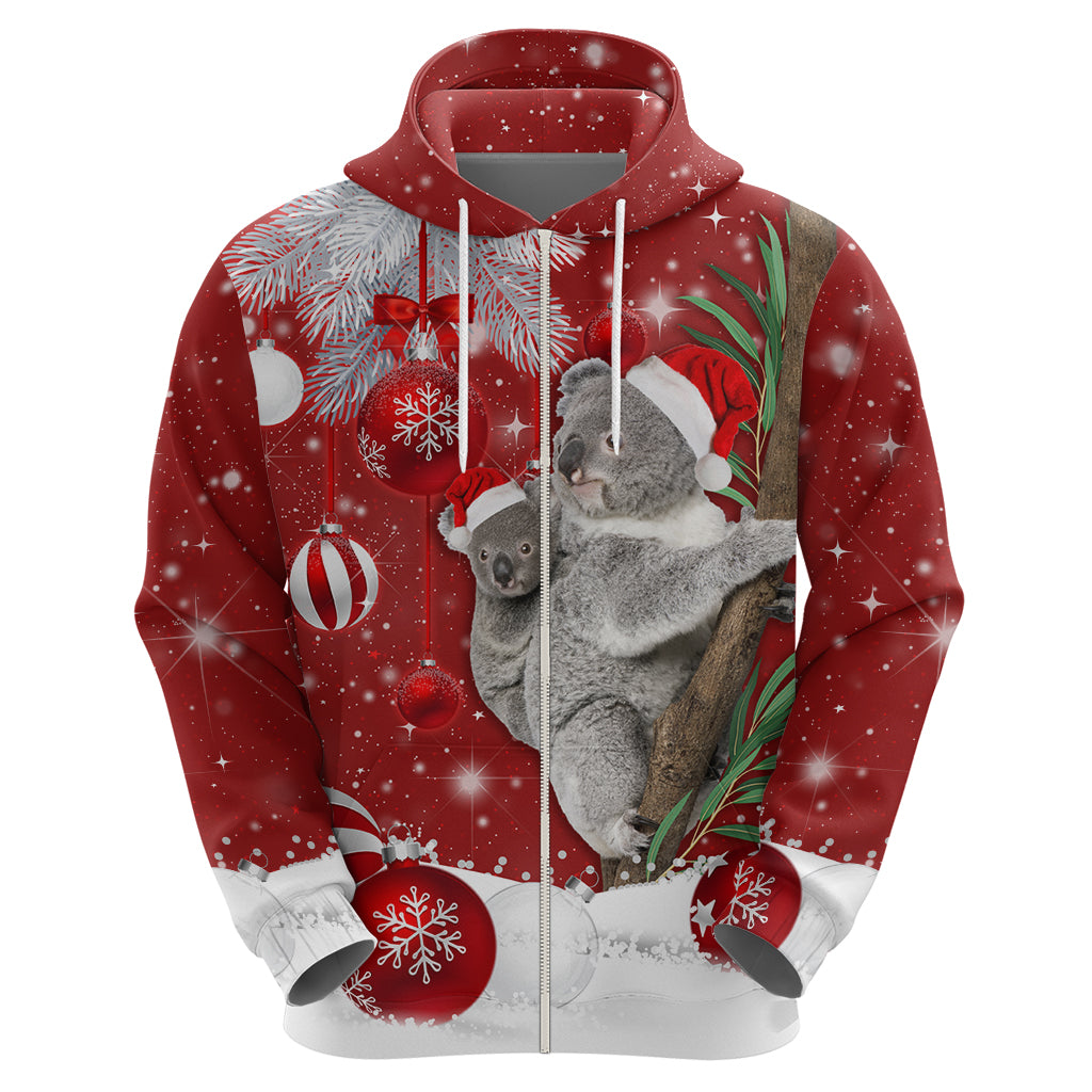 Australia Christmas Hoodie Santa Koala Ver02 - Wonder Print Shop