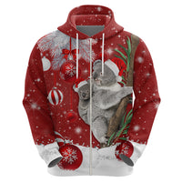 Australia Christmas Hoodie Santa Koala Ver02 - Wonder Print Shop