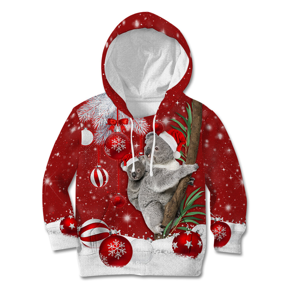 Australia Christmas Kid Hoodie Santa Koala Ver02 - Wonder Print Shop