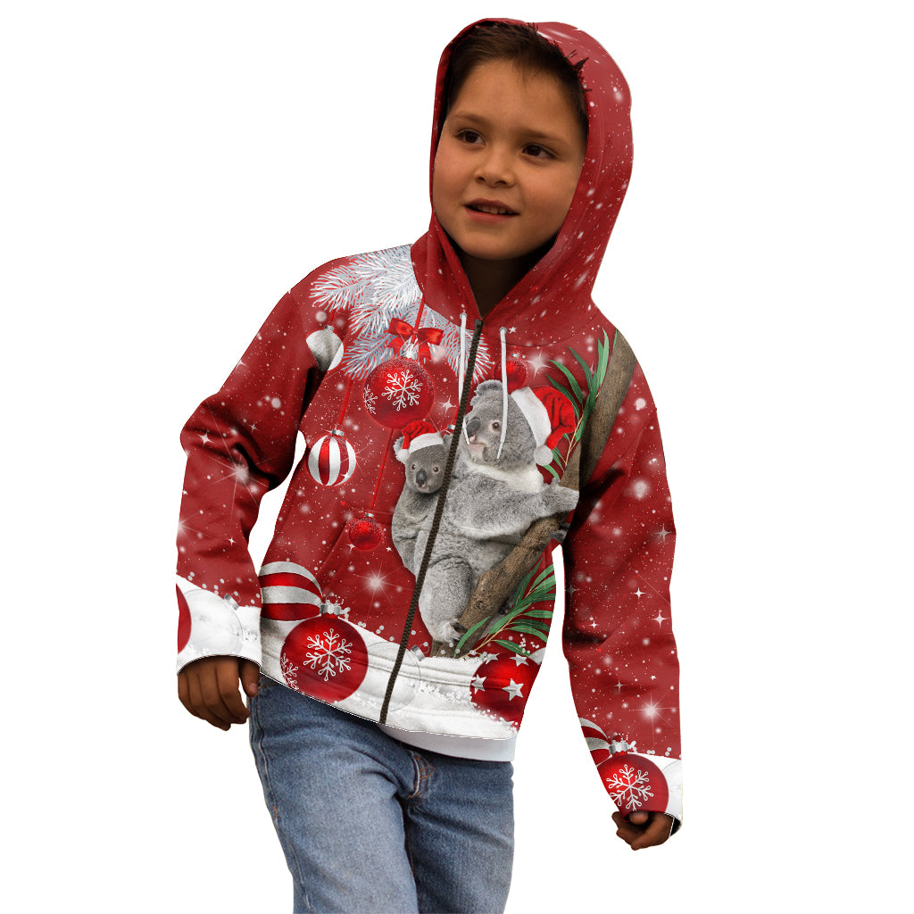 Australia Christmas Kid Hoodie Santa Koala Ver02 - Wonder Print Shop