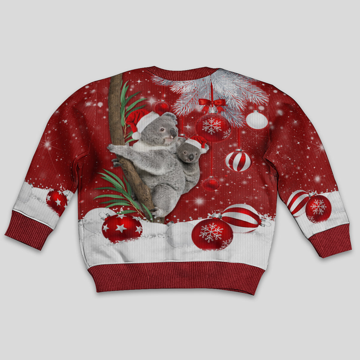 Australia Christmas Kid Ugly Christmas Sweater Santa Koala Ver02 - Wonder Print Shop