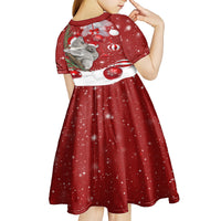 Australia Christmas Kid Short Sleeve Dress Santa Koala Ver02 - Wonder Print Shop