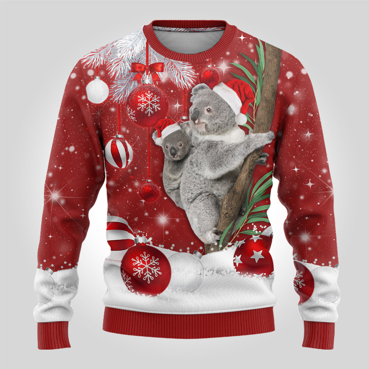 Australia Christmas Ugly Christmas Sweater Santa Koala Ver02 - Wonder Print Shop