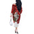 Australia Christmas Off The Shoulder Long Sleeve Dress Santa Koala Ver02 - Wonder Print Shop