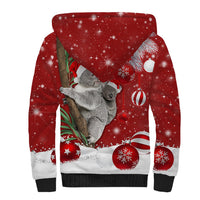 Australia Christmas Sherpa Hoodie Santa Koala Ver02 - Wonder Print Shop