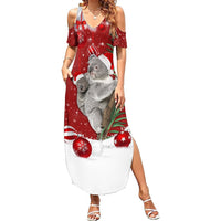 Australia Christmas Summer Maxi Dress Santa Koala Ver02 - Wonder Print Shop