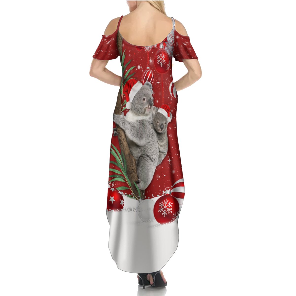 Australia Christmas Summer Maxi Dress Santa Koala Ver02 - Wonder Print Shop