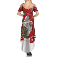 Australia Christmas Summer Maxi Dress Santa Koala Ver02 - Wonder Print Shop
