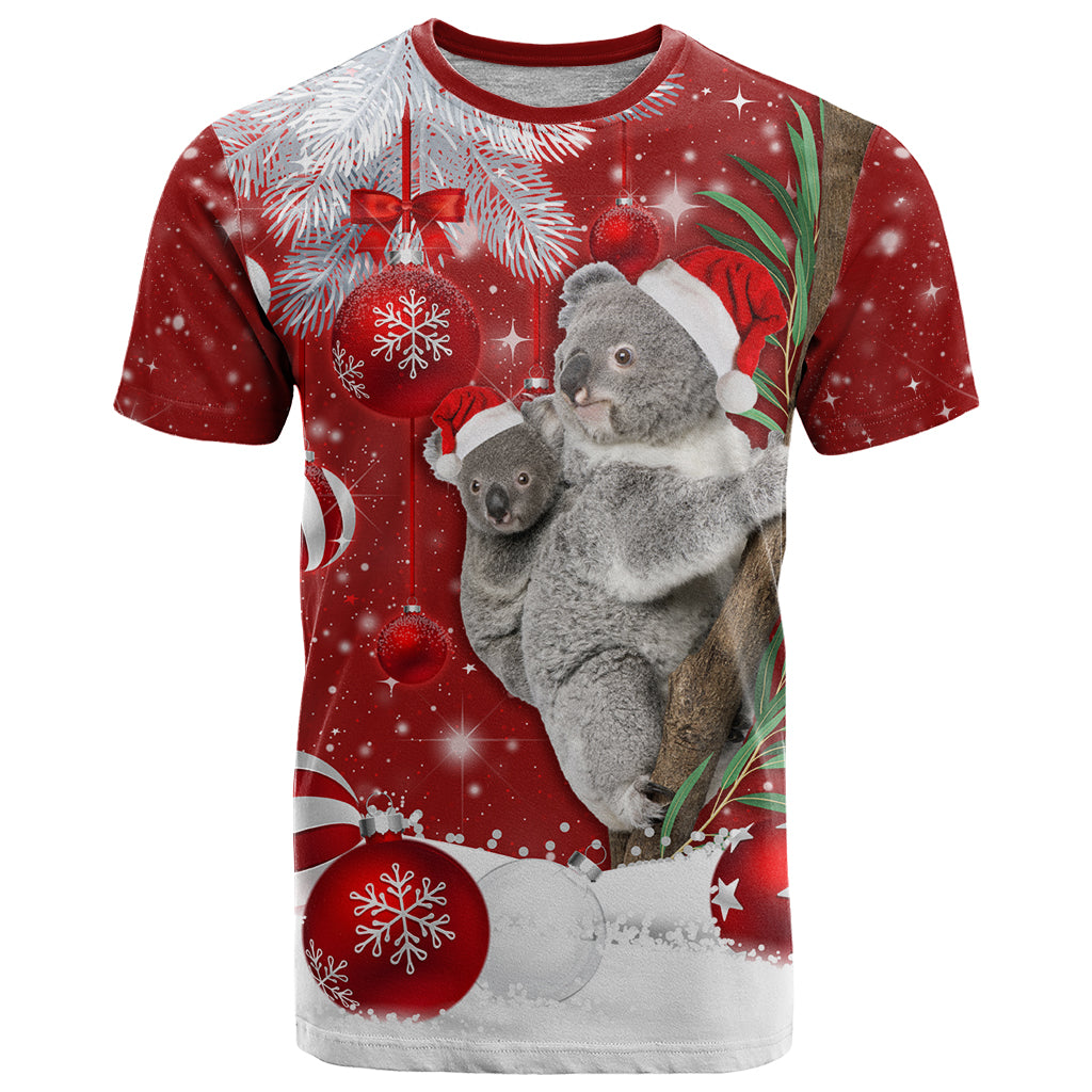 Australia Christmas T Shirt Santa Koala Ver02 - Wonder Print Shop