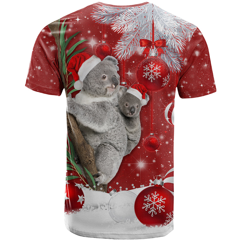 Australia Christmas T Shirt Santa Koala Ver02 - Wonder Print Shop