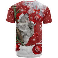 Australia Christmas T Shirt Santa Koala Ver02 - Wonder Print Shop