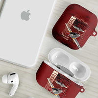 Tuskegee Airmen Spit Fire 477th AirPods Case Crimson Grunge - Wonder Print Shop