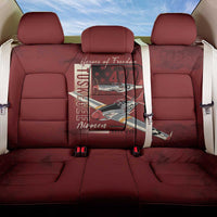 Tuskegee Airmen Spit Fire 477th Back Car Seat Cover Crimson Grunge - Wonder Print Shop
