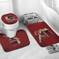 Tuskegee Airmen Spit Fire 477th Bathroom Set Crimson Grunge - Wonder Print Shop