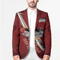 Tuskegee Airmen Spit Fire 477th Blazer Crimson Grunge - Wonder Print Shop