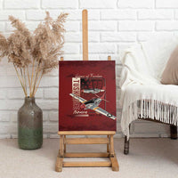 Tuskegee Airmen Spit Fire 477th Canvas Wall Art Crimson Grunge - Wonder Print Shop