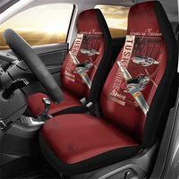 Tuskegee Airmen Spit Fire 477th Car Seat Cover Crimson Grunge - Wonder Print Shop