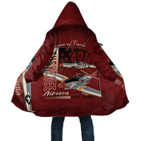 Tuskegee Airmen Spit Fire 477th Cloak Crimson Grunge - Wonder Print Shop