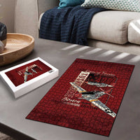 Tuskegee Airmen Spit Fire 477th Puzzle Crimson Grunge - Wonder Print Shop