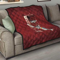 Tuskegee Airmen Spit Fire 477th Quilt Crimson Grunge - Wonder Print Shop