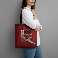 Tuskegee Airmen Spit Fire 477th Tote Bag Crimson Grunge - Wonder Print Shop